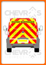 Load image into Gallery viewer, Ford Transit Custom H1 2013-2023 TAILGATE model rear chevron kit