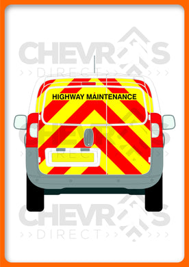 Fiat Fiorino 2008-present model rear chevron kit