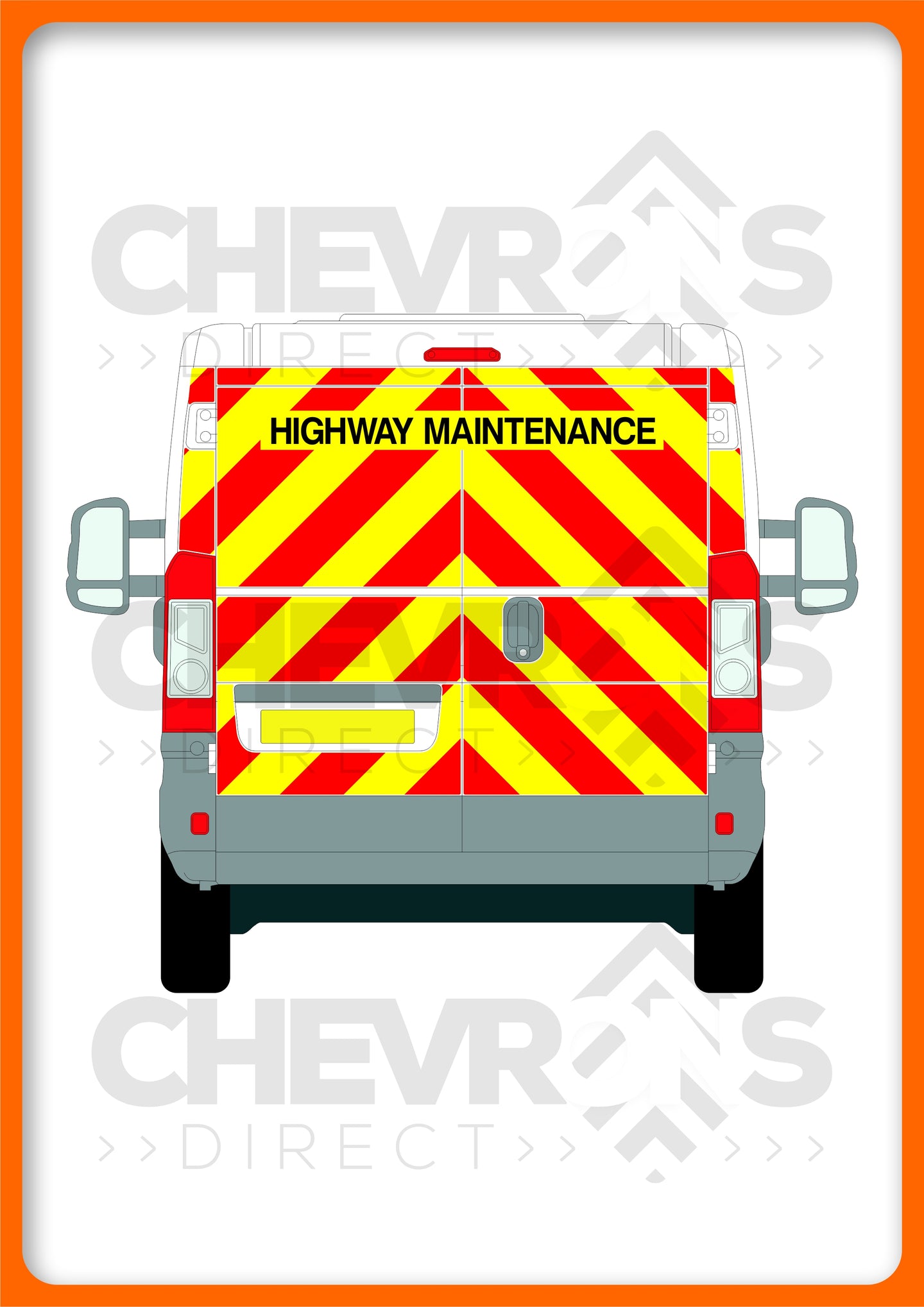 Fiat Ducato H1 2006-present model rear chevron kit