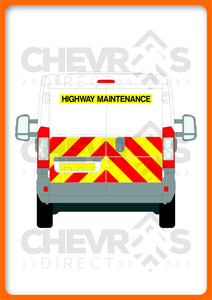 Fiat Ducato H1 2006-present model rear chevron kit