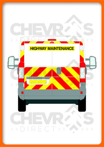 Fiat Ducato H1 2006-present model rear chevron kit