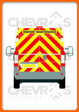 Fiat Ducato H2 2006-present model rear chevron kit