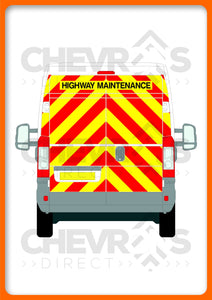 NEW Vauxhall Movano  H2 2022-present model rear chevron kit