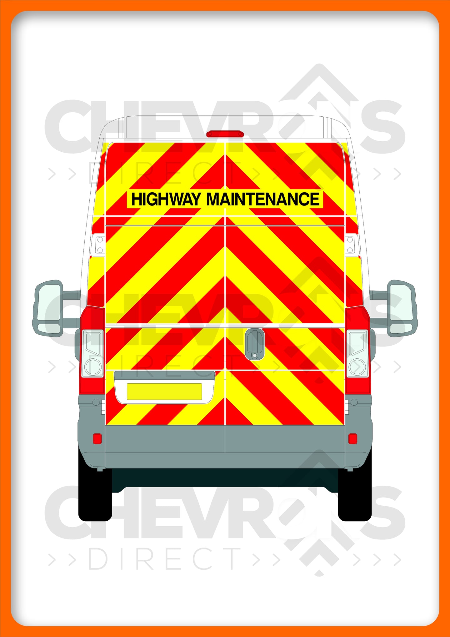 Peugeot Boxer H3 2006-present model rear chevron kit