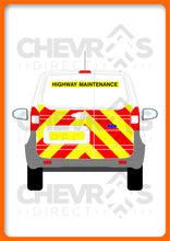 Load image into Gallery viewer, Ford Transit Courier 2014-present model rear chevron kit