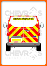 Load image into Gallery viewer, Ford Transit Custom H1 2013-2023 model rear chevron kit
