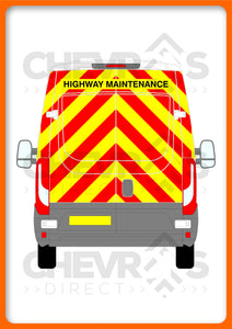 Iveco Daily H2 2014-present model rear chevron kit