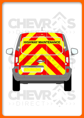 Mercedes Benz Citan 2012-present model with swing-doors rear chevron kit