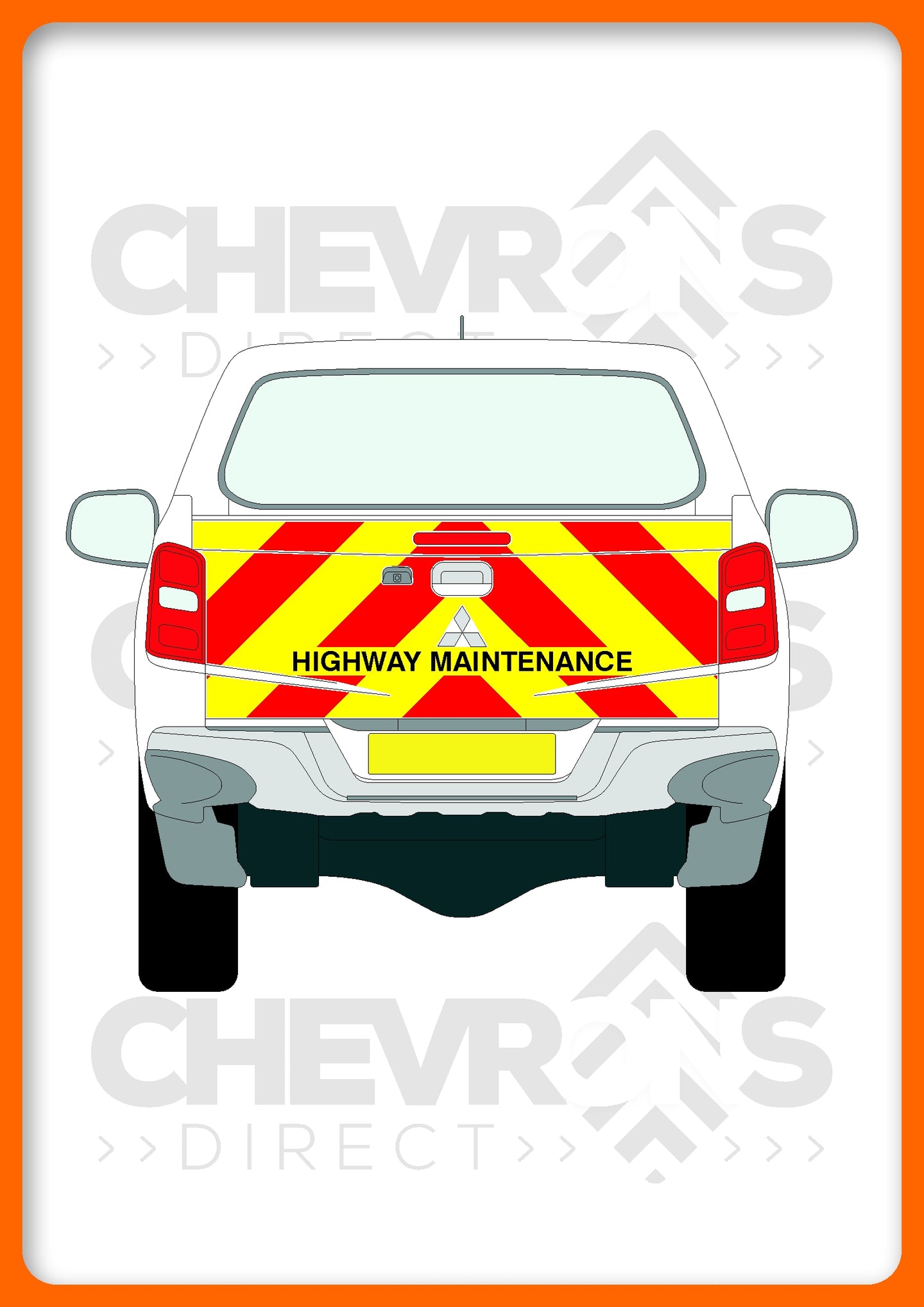 Mitsubishi L200 2015-2020 model chevron kit