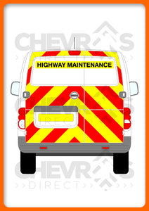 Nissan NV200 2009-present model rear chevron kit