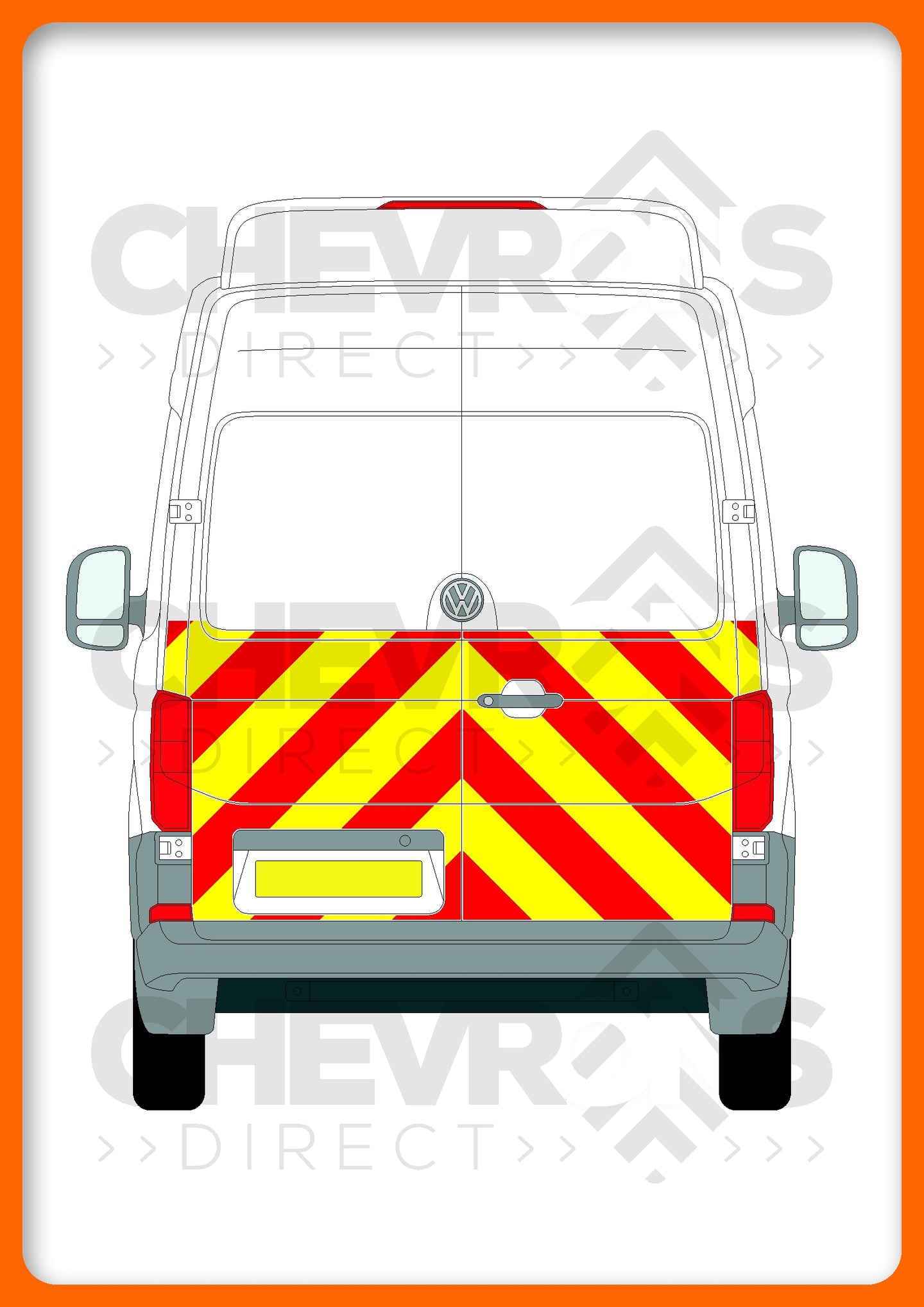 VW Crafter H3 2018-present model rear chevron kit